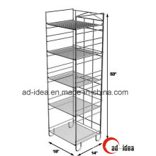 Présentoir en métal de cinq couches / support d&#39;affichage pratique